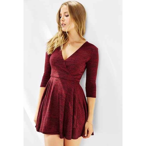 Urban Outfitters Dresses & Skirts - Urban Outfitters | Red Cozy Ballet Wrap Dress